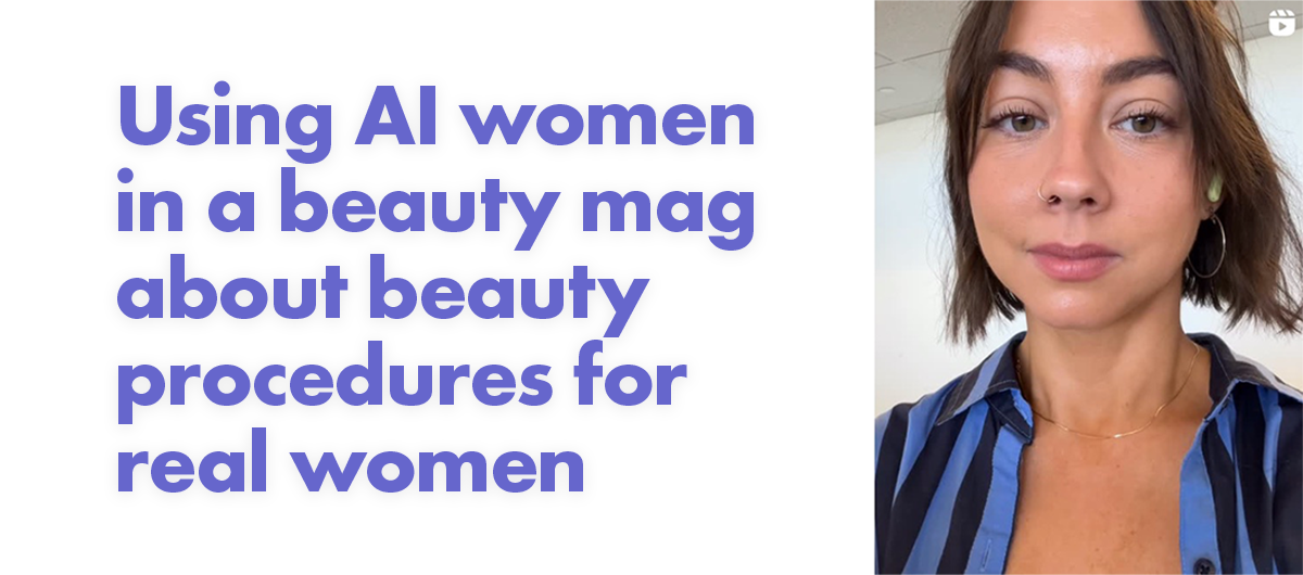 AI in aspirational magazines