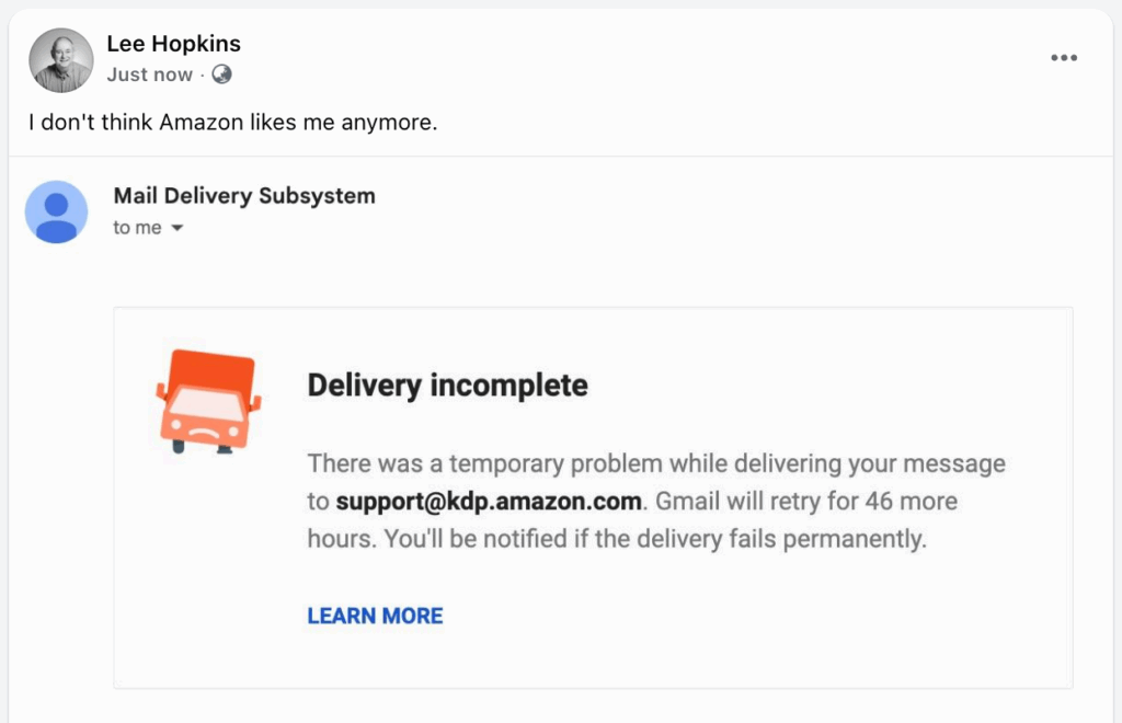 Are Amazon blocking me?