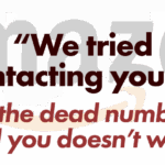 Amazon tried ringing me... on a phone number I had already told them was dead