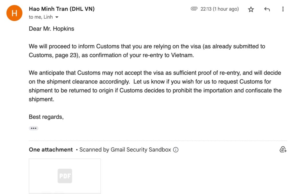 DHL email 2025-09-11